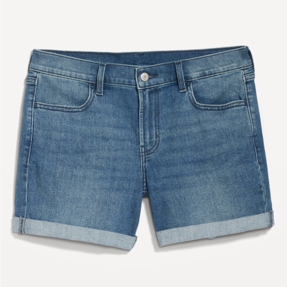 Old Navy Mid-Rise Blue Jean Shorts Size 12